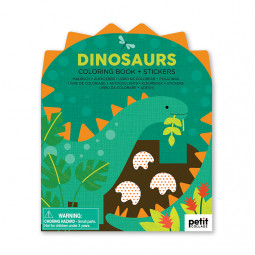 Ritbok med Stickers Dinosaurie